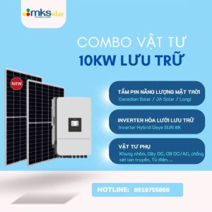 Vật tư Năng lượng mặt trời 10KW Lưu Trữ