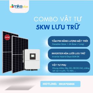 Vật tư Năng lượng mặt trời 5KW Lưu Trữ